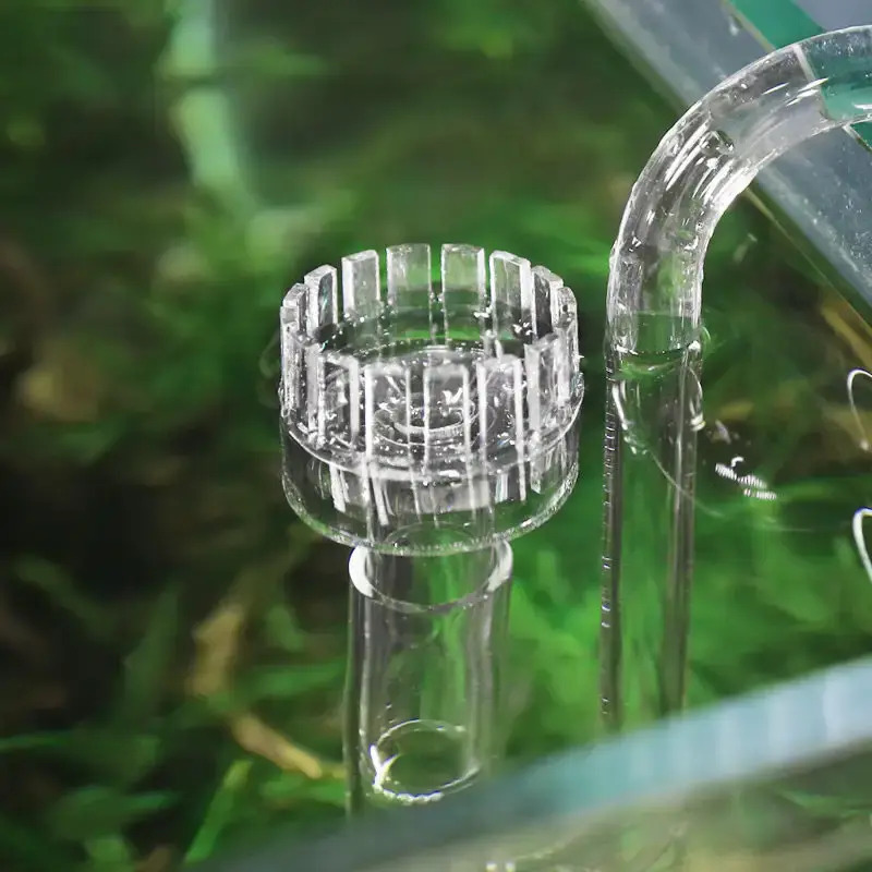 13mm Glass Inflow Outflow lily Pipe